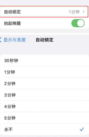 滦平苹果换屏维修分享无法调整iPhone自动锁屏的时间怎么办